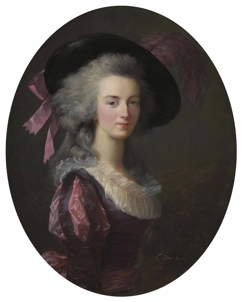 Retrato da marechal-condessa de Mailly, nascida Blanche Charlotte Marie Félicité de Narbonne Pelet - Élisabeth Vigée Le Brun
