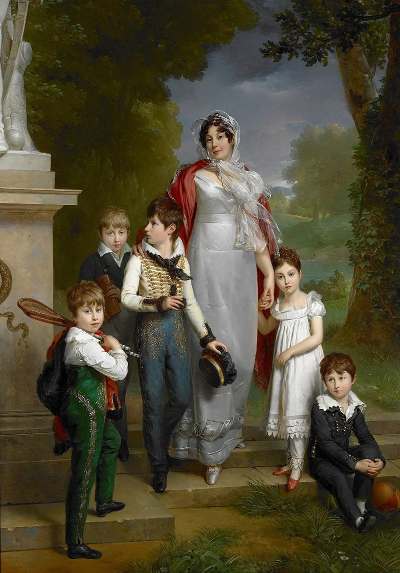 Retrato da marechal Lannes e seus filhos - François Gérard