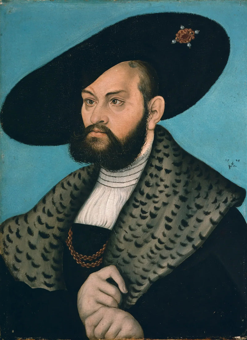 Retrato da marquesa Albert de Brandemburgo-Ansbach, duquesa de Prússia - Lucas Cranach, o Velho