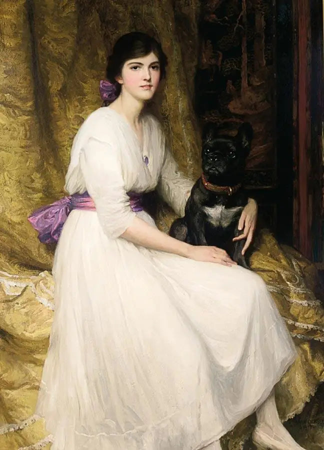 Retrato da sobrinha do artista, Dorothy - Frank Bernard Dicksee