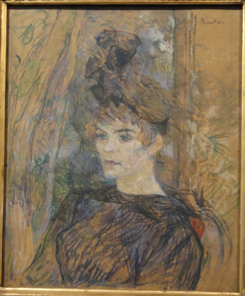Retrato da Pintora Suzanne Valadon - Henri de Toulouse-Lautrec