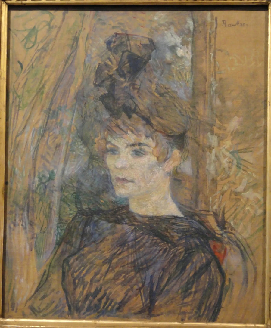 Retrato da Pintora Suzanne Valadon - Henri de Toulouse-Lautrec