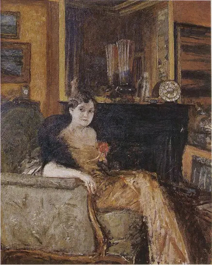 Retrato da princesa Elizabeth Bibesco, sentada - Édouard Vuillard