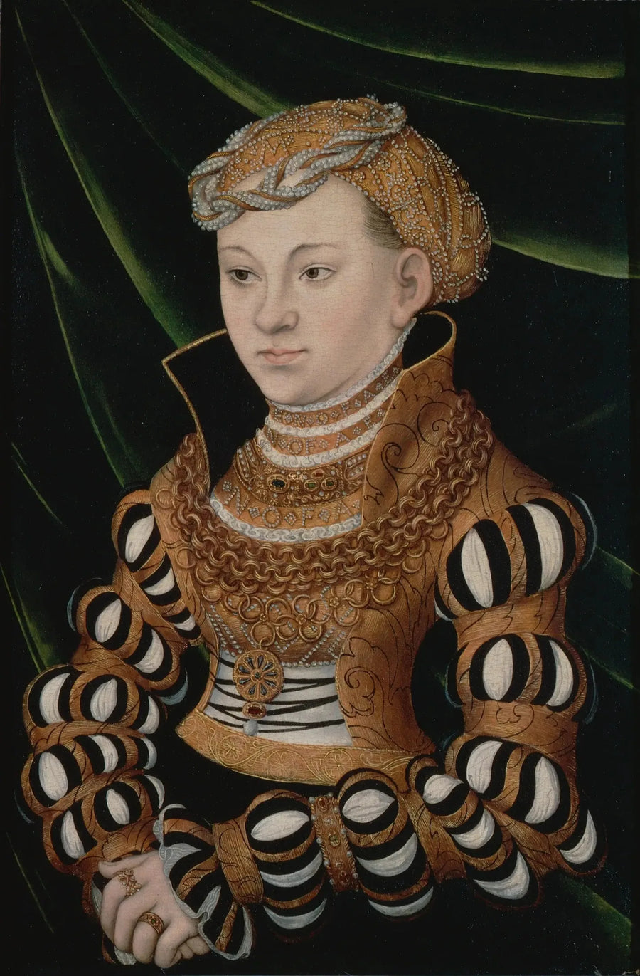 Retrato da princesa Margarida de Saxe - Lucas Cranach, o Velho