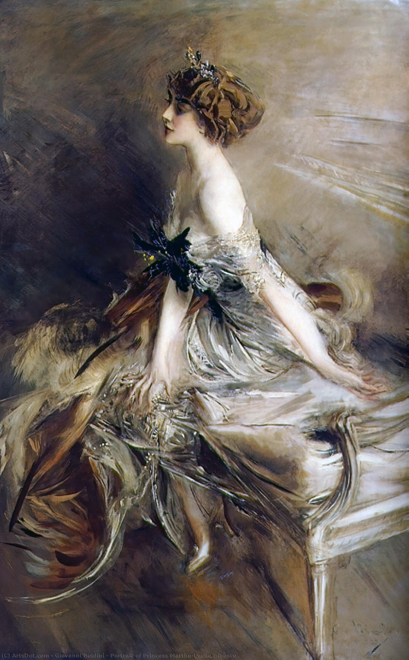 Retrato da princesa Marthe-Lucile Bibesco - Giovanni Boldini