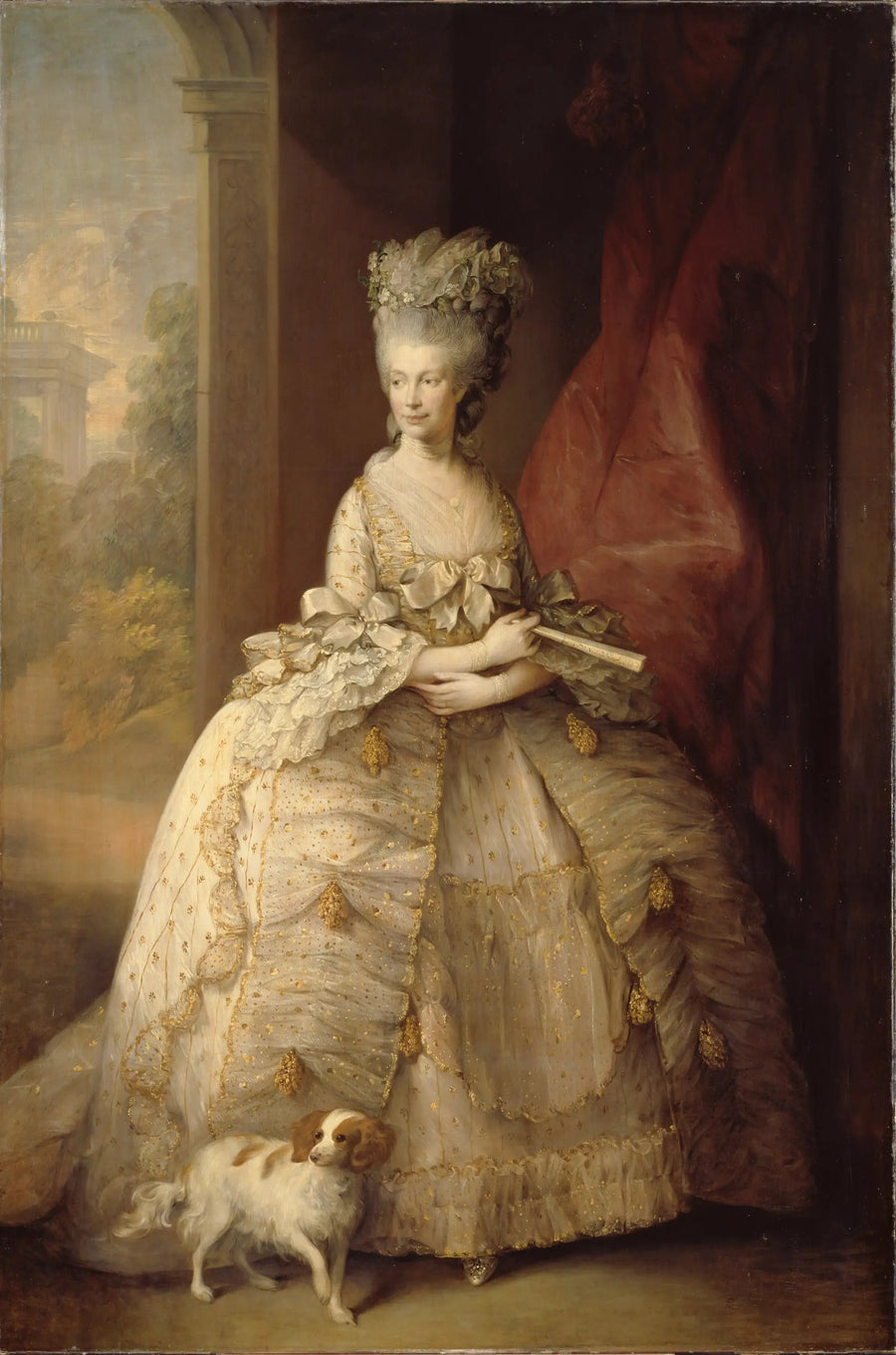Retrato da Rainha Charlotte da Inglaterra - Thomas Gainsborough