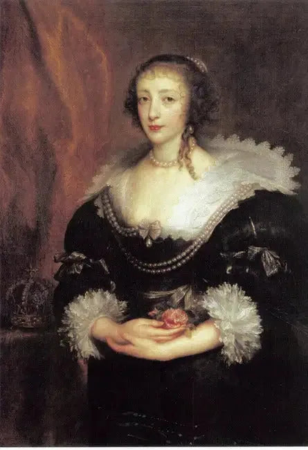Retrato da rainha Henriette Marie - Antoine van Dyck
