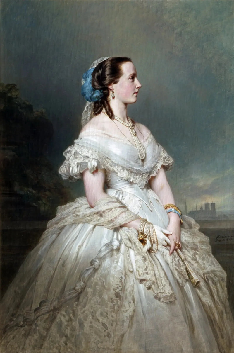 Retrato da rainha Maria Henriette - Franz Xaver Winterhalter