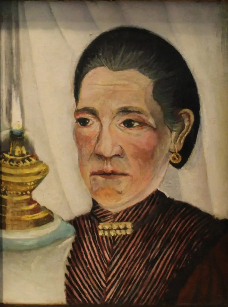 Retrato da segunda esposa de Rousseau - Henri Rousseau