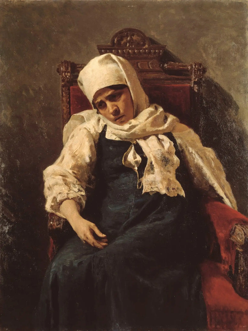 Retrato da atriz Pelageya Antipevna Strepetova no papel de Elizabeth - Ilya Repin