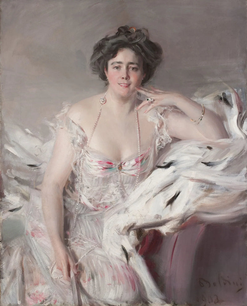 Retrato de Lady Nanne Schrader, née Wiborg - Giovanni Boldini