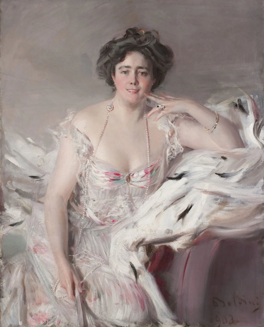 Retrato de Lady Nanne Schrader, née Wiborg - Giovanni Boldini