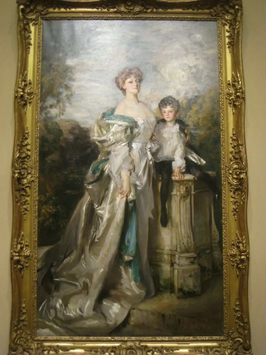 Retrato de Lady Warwick e seu filho - John Singer Sargent