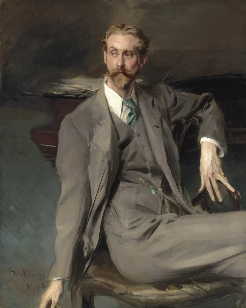 Retrato de Lawrence Alexander Harrison - Giovanni Boldini