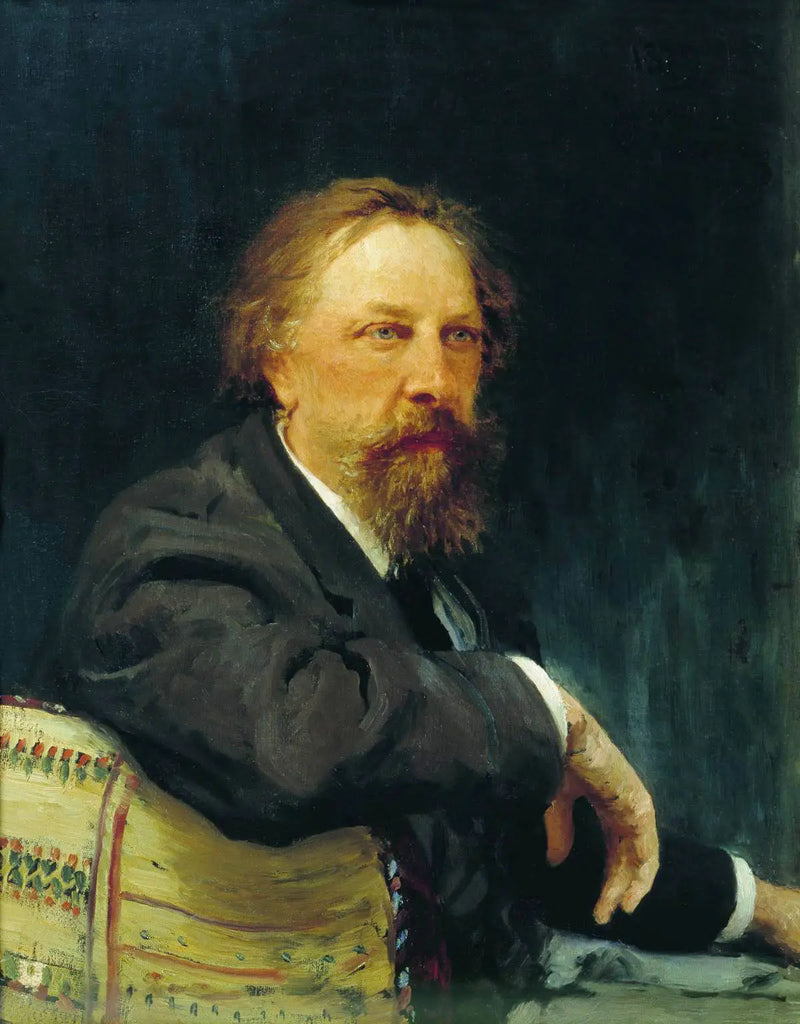 Retrato do escritor Alexeï Konstantinovitch Tolstoï - Ilya Repin
