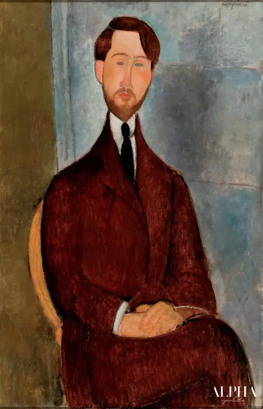 Portrait de Léopold Zborowski - Amedeo Modigliani - Reproductions de tableaux et peintures haut de gamme