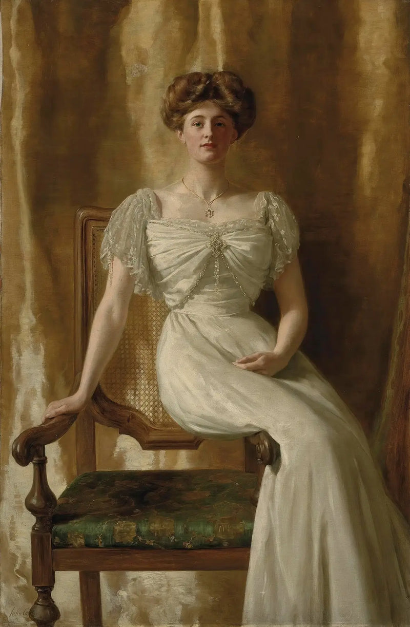 Retrato da Sra. Hon. Harold Ritchie - John Collier