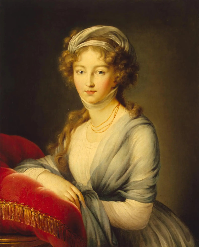 Retrato da imperatriz Elizaveta Alekseyevna - Élisabeth Vigée Le Brun