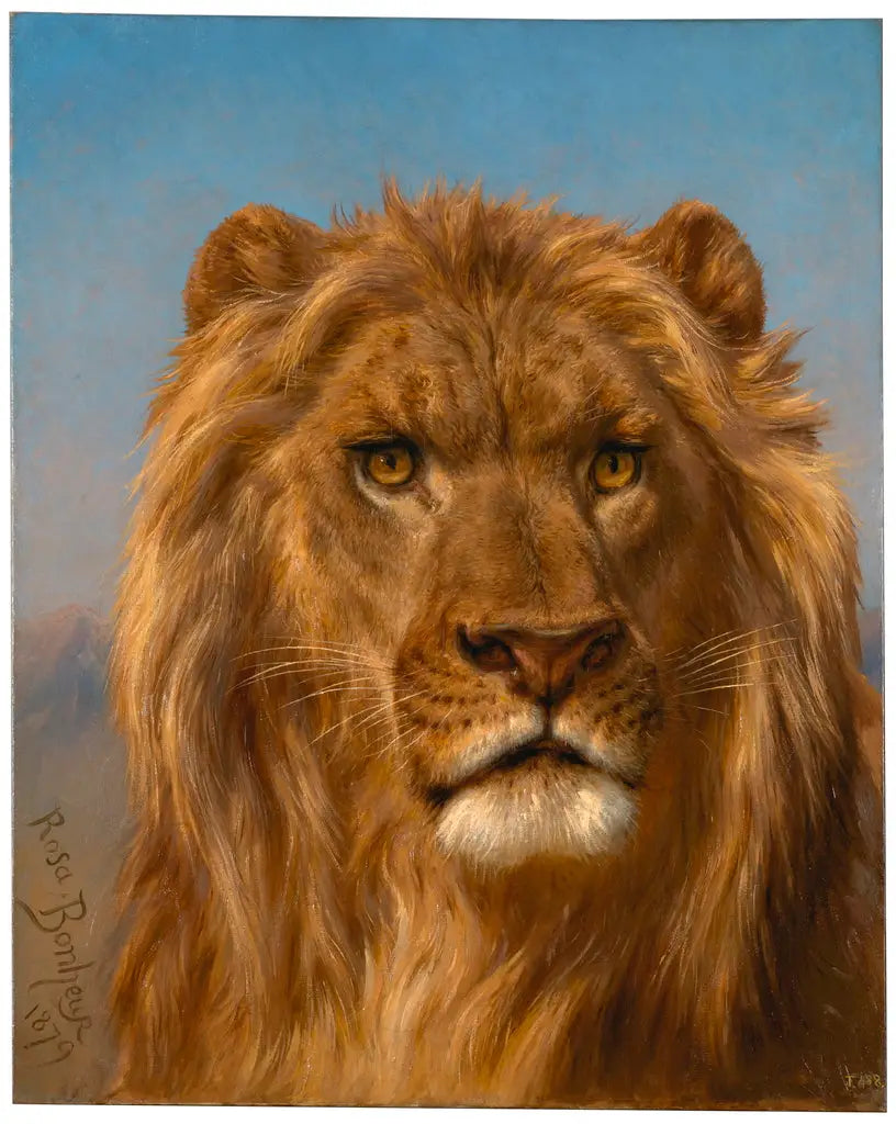  retrato de leão - Rosa Bonheur