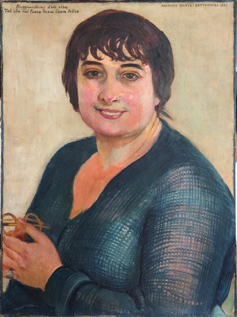 Retrato de Lisbeth em azul - Maurice Denis