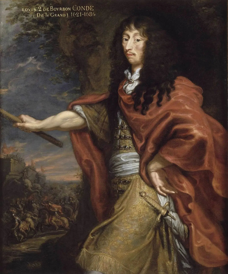 Retrato de Luís II, príncipe de Bourbon, apelidado de o Grande Condé - Juste d'Egmont