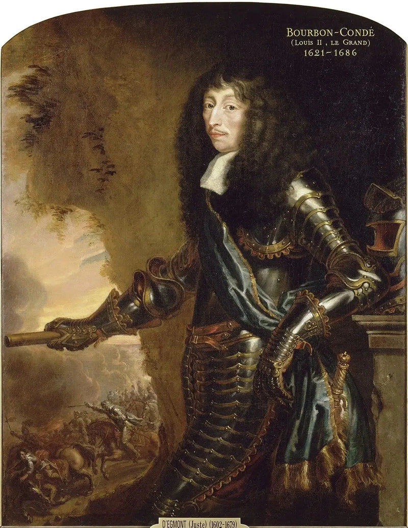 Retrato de Luís II, príncipe de Bourbon, apelidado de o Grande Condé - Juste d'Egmont
