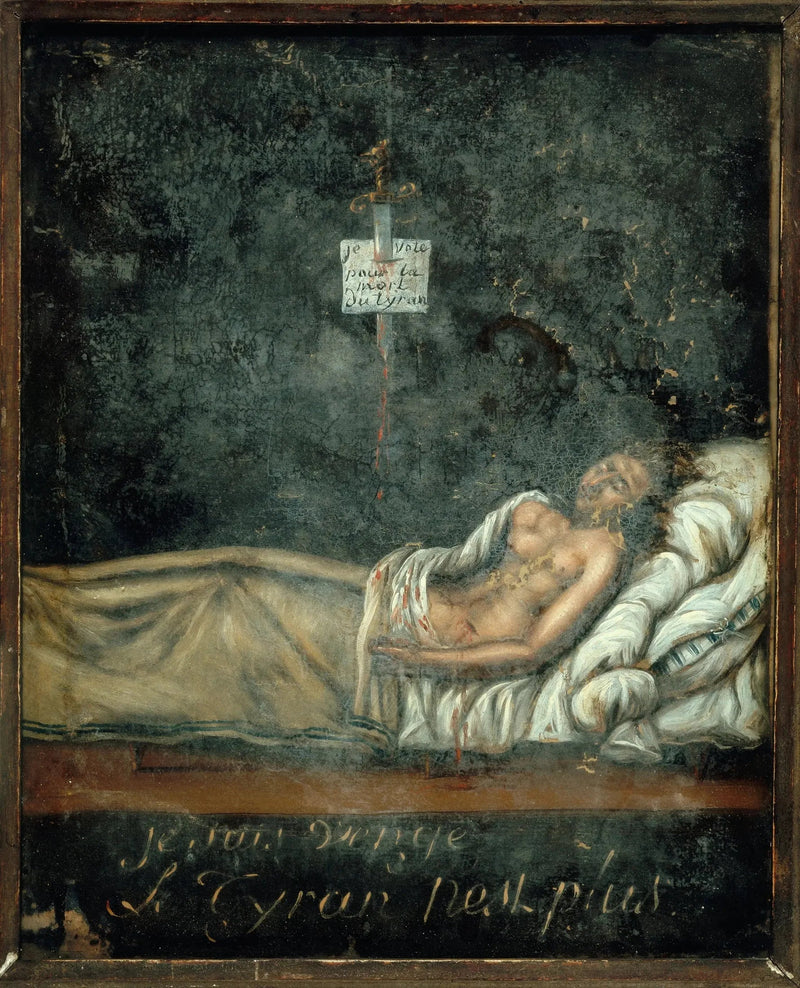 Retrato de Louis-Michel Le Peletier de Saint-Fargeau (1760-1793), em seu leito de morte - Jacques-Louis David