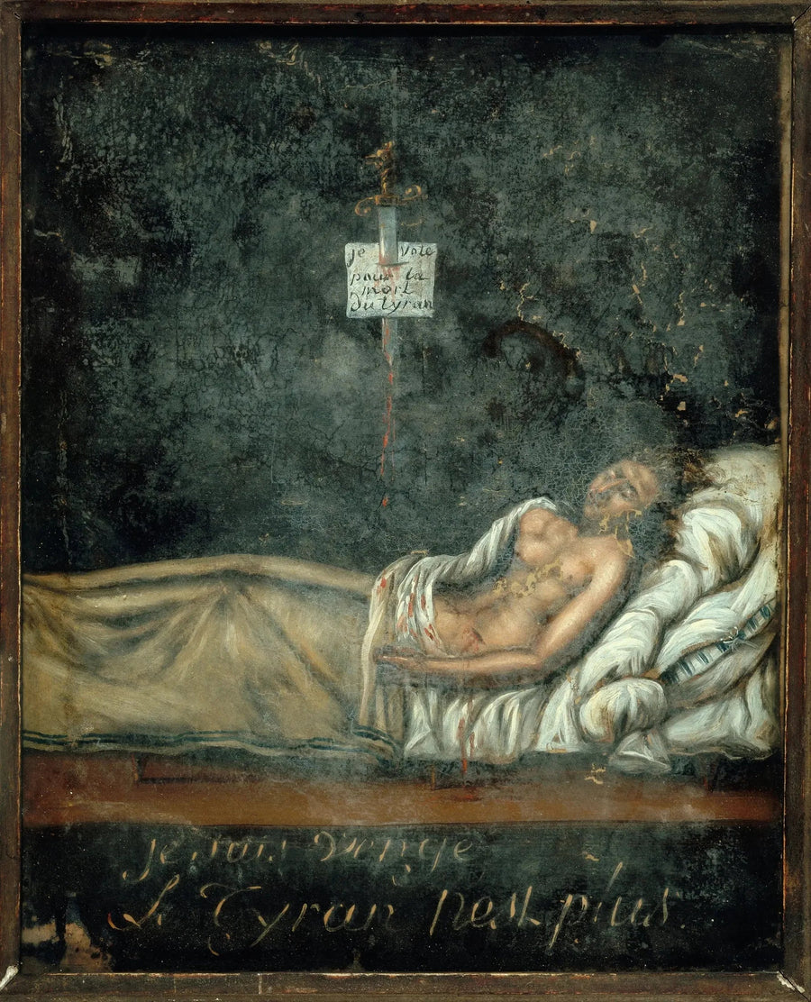 Retrato de Louis-Michel Le Peletier de Saint-Fargeau (1760-1793), em seu leito de morte - Jacques-Louis David