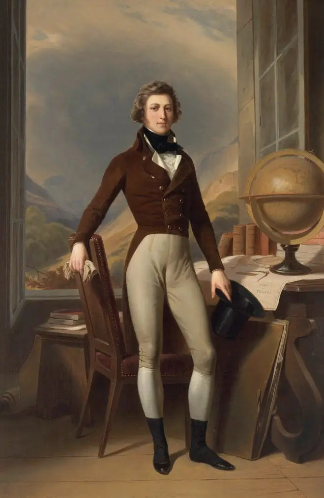 Retrato de Luís Filipe de Orléans, duque de Chartres, (futuro rei Luís Filipe) em Reichenau - Franz Xaver Winterhalter