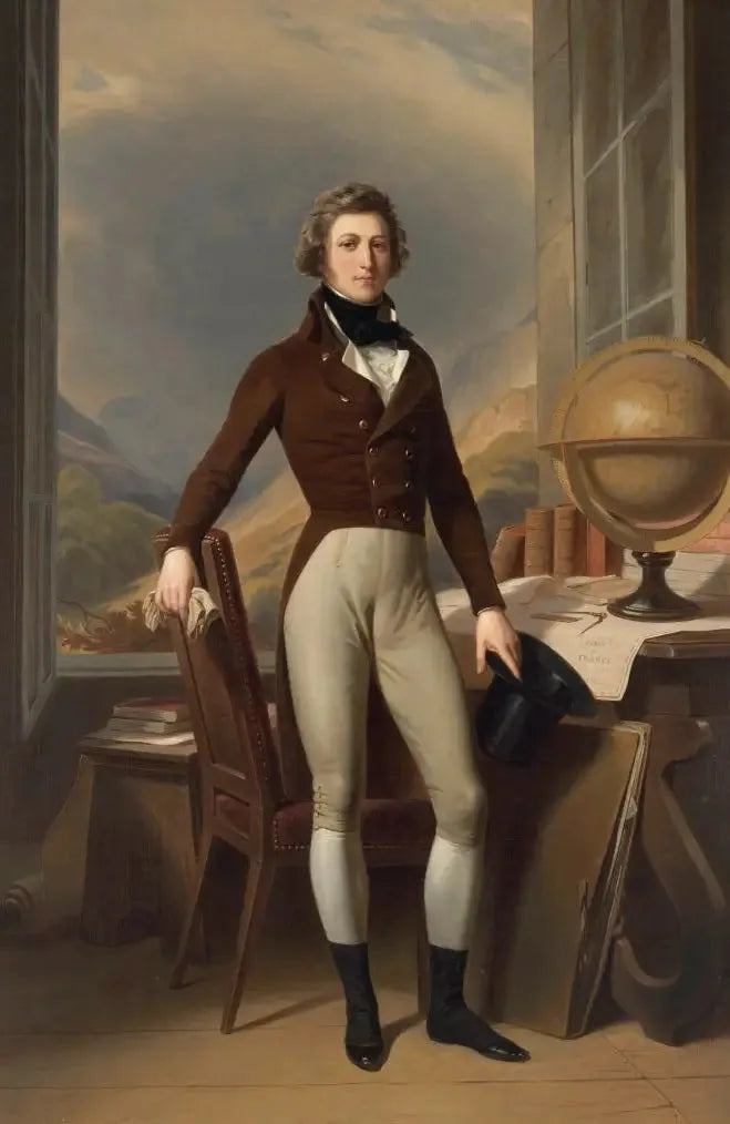 Retrato de Luís Filipe de Orléans, duque de Chartres, (futuro rei Luís Filipe) em Reichenau - Franz Xaver Winterhalter