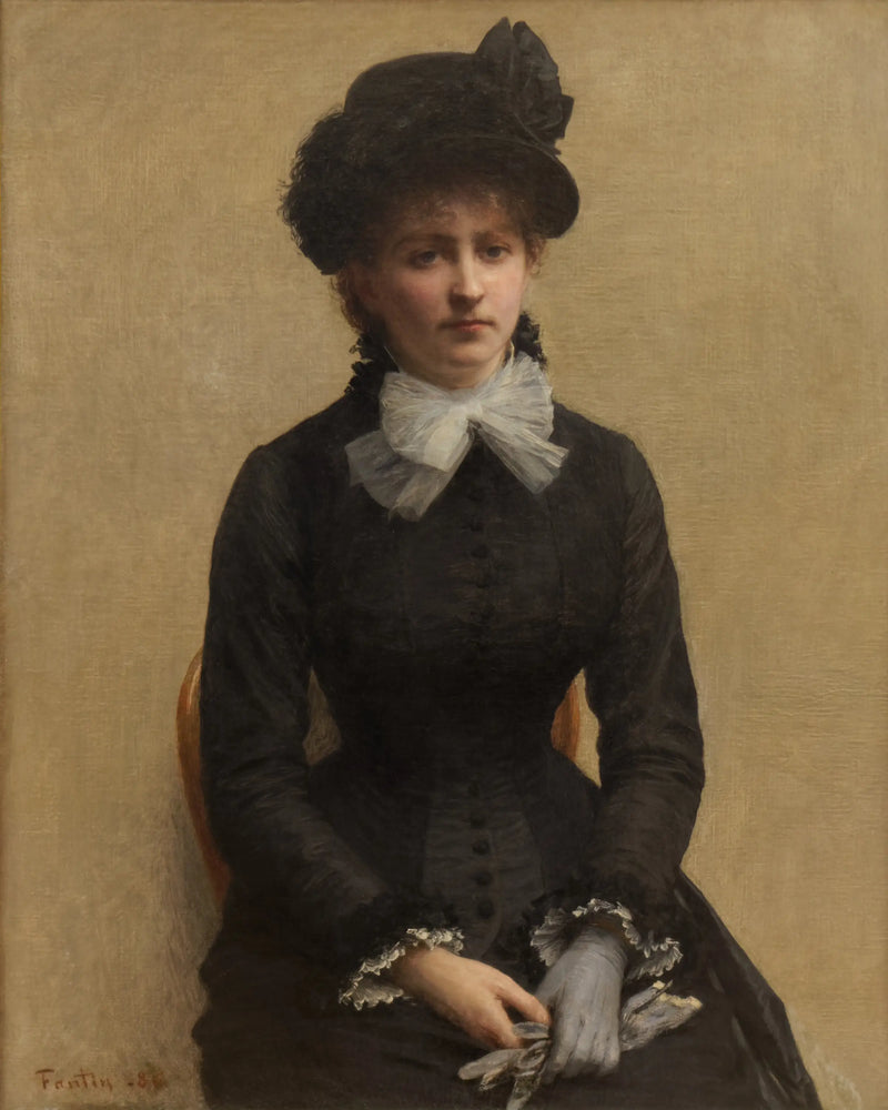 Retrato de Louise Riesener - Henri Fantin-Latour