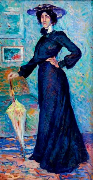 Retrato de Lucie Cousturier - Maximilien Luce