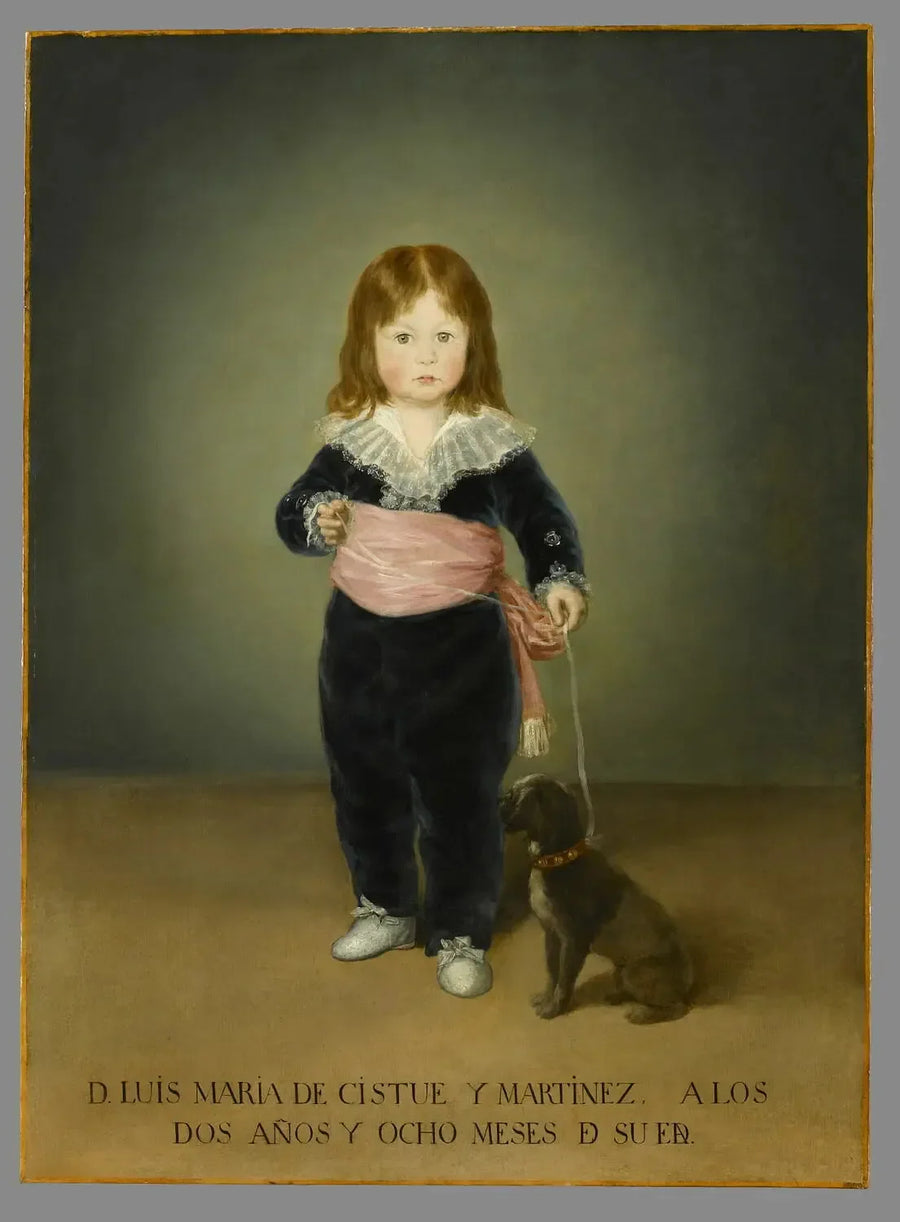 Retrato de Luis María de Cistué Martínez - Francisco de Goya