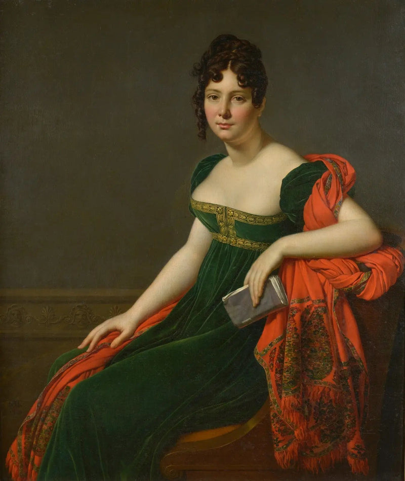 Retrato da Senhora Augustine Bertin de Veaux - Anne-Louis Girodet