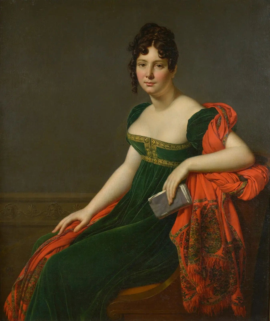Retrato da Senhora Augustine Bertin de Veaux - Anne-Louis Girodet