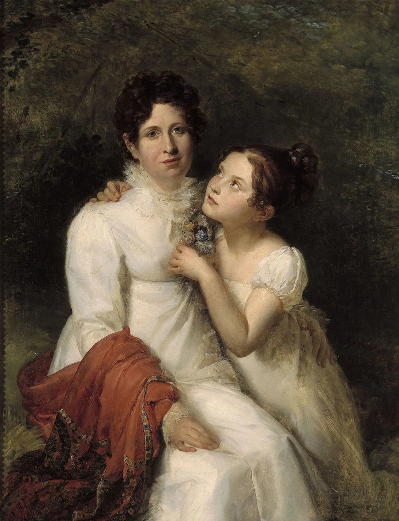 Retrato da Senhora Bauquin Du Boulay e de sua sobrinha, Mademoiselle Bauquin de La Souche - François Gérard