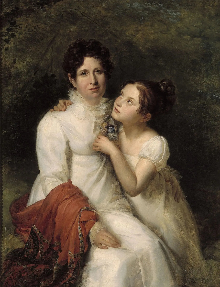 Retrato da Senhora Bauquin Du Boulay e de sua sobrinha, Mademoiselle Bauquin de La Souche - François Gérard
