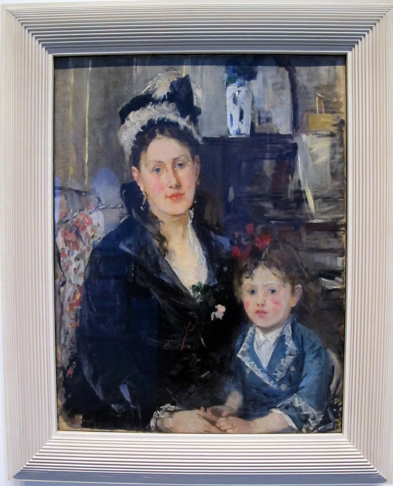 Retrato de Madame Boursier e sua filha - Berthe Morisot