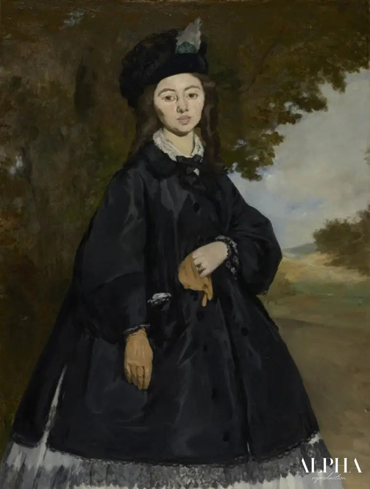 Portrait de Madame Brunet - Edouard Manet - Reproductions de tableaux et peintures haut de gamme