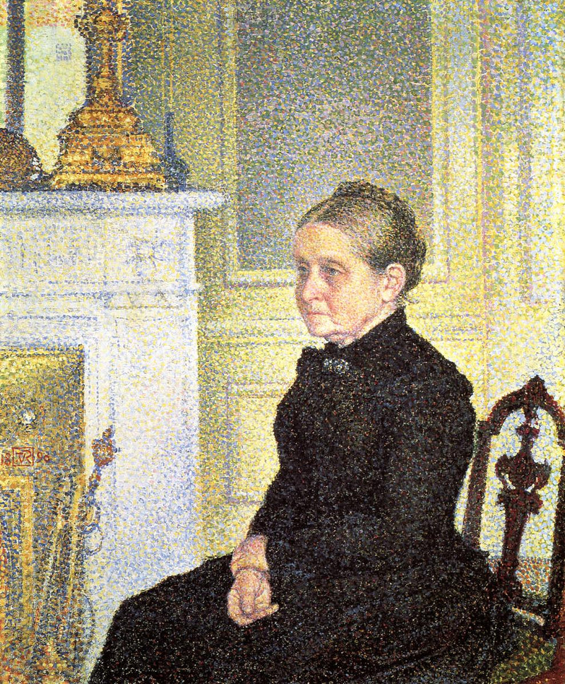 Retrato de Madame Charles Maus - Théo van Rysselberghe