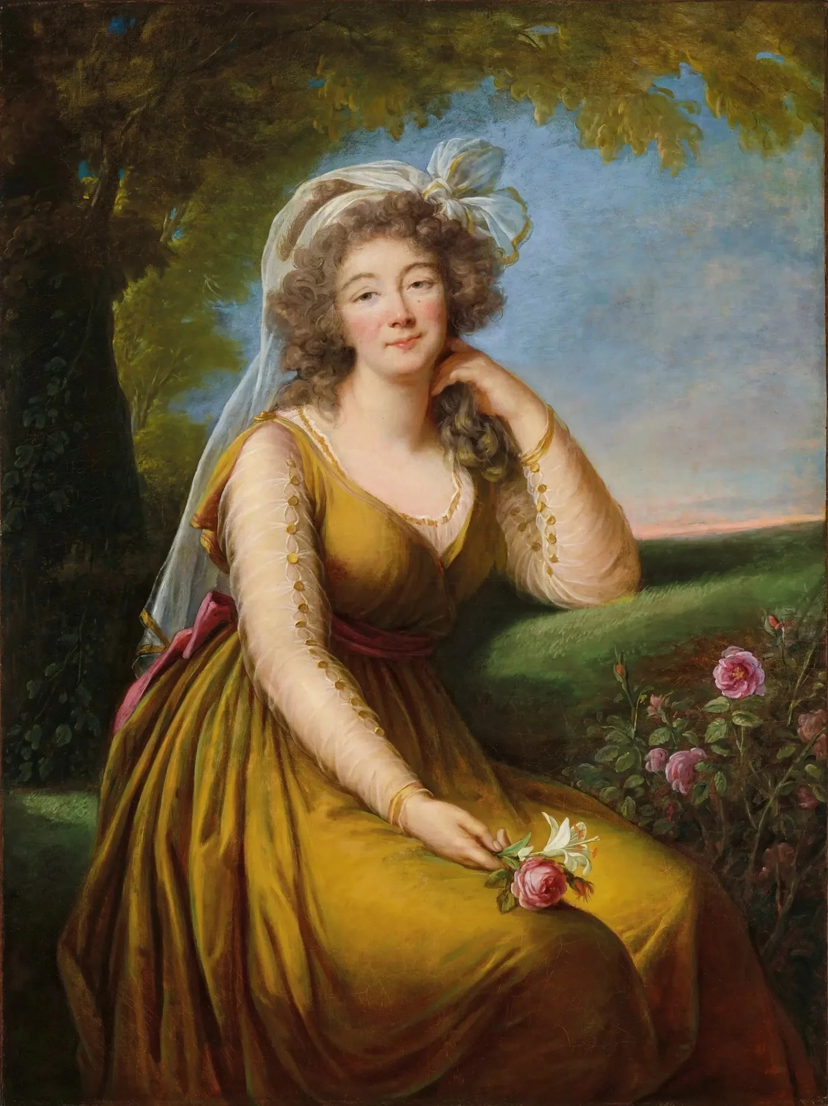Portrait de Madame du Barry - Élisabeth Vigée Le Brun image 1 reproduction d’œuvre d’art à l’huile