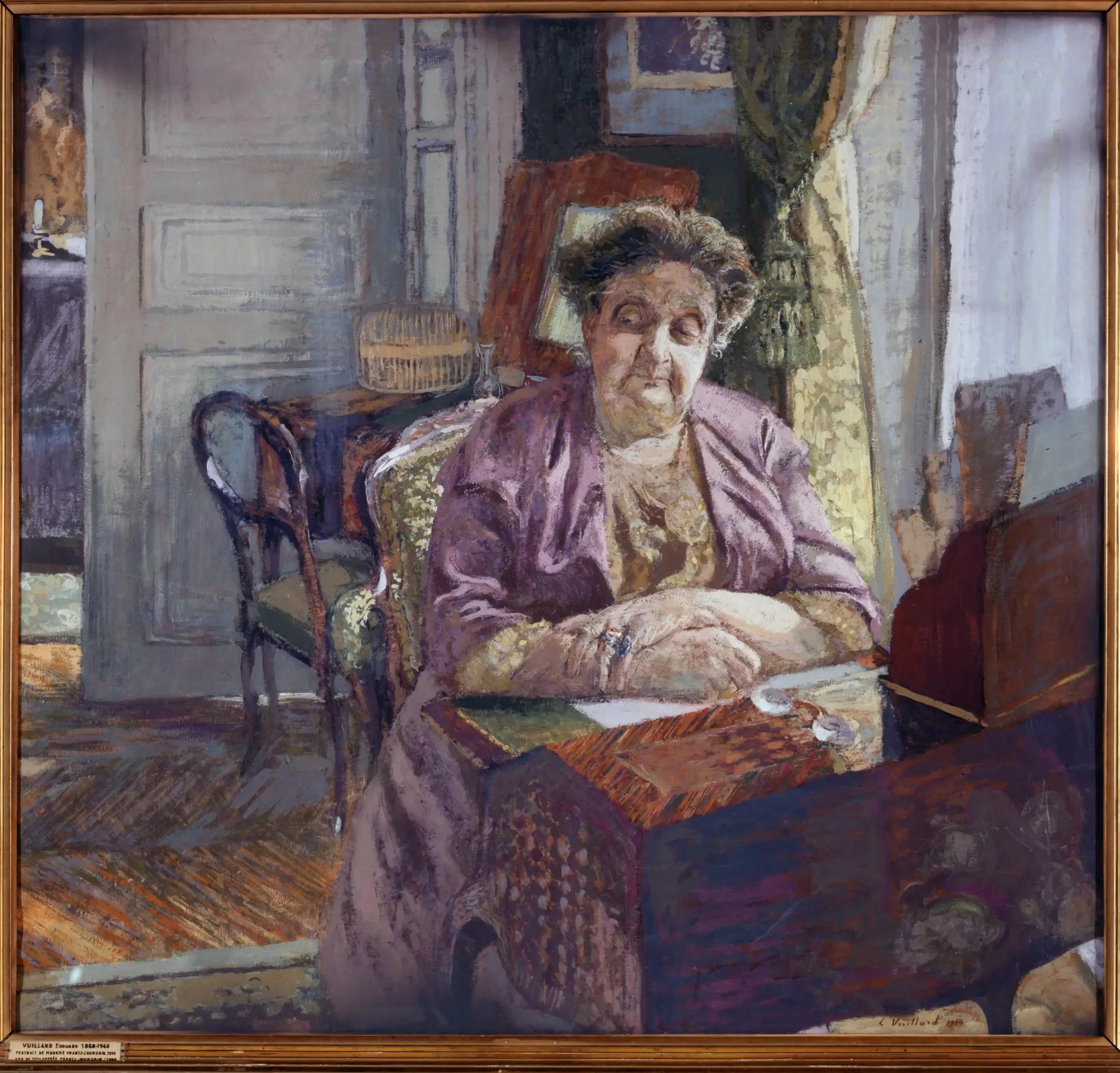 Portrait de Madame Frantz Jourdain - Édouard Vuillard image 1 reproduction d’œuvre d’art à l’huile