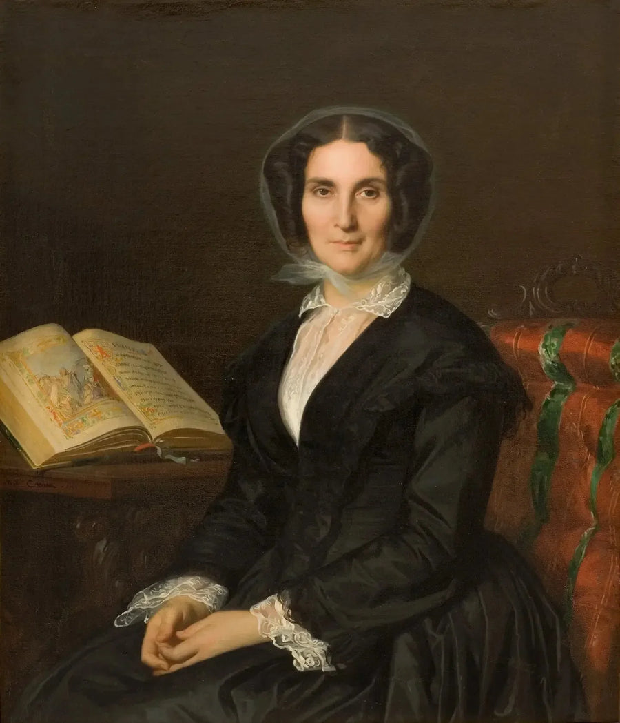 Retrato da Senhora Louise Marès, nascida Bidreman - Alexandre Cabanel