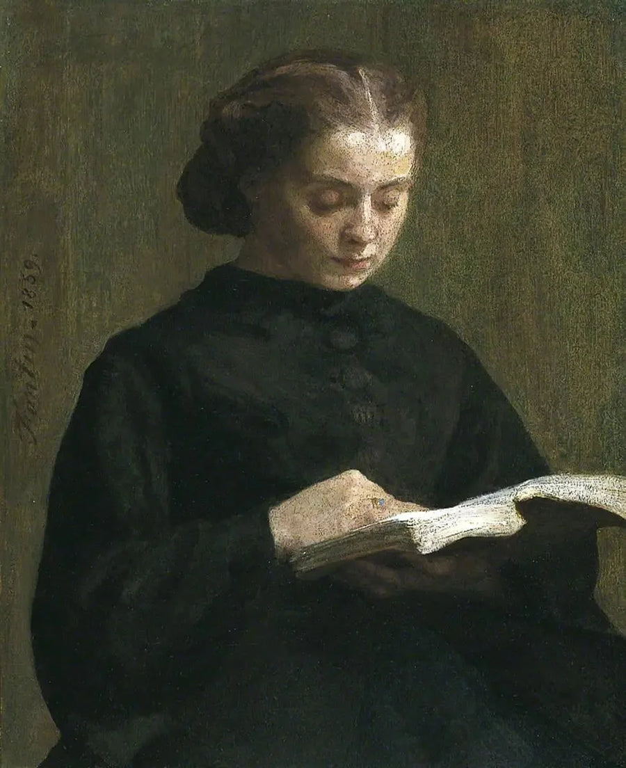 Retrato da Senhorita Marie Fantin-Latour - Henri Fantin-Latour