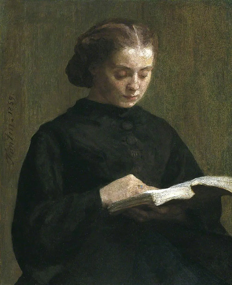 Retrato da Senhorita Marie Fantin-Latour - Henri Fantin-Latour
