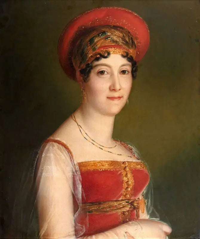 Retrato da senhorita Mars com traje moscovita - François Gérard