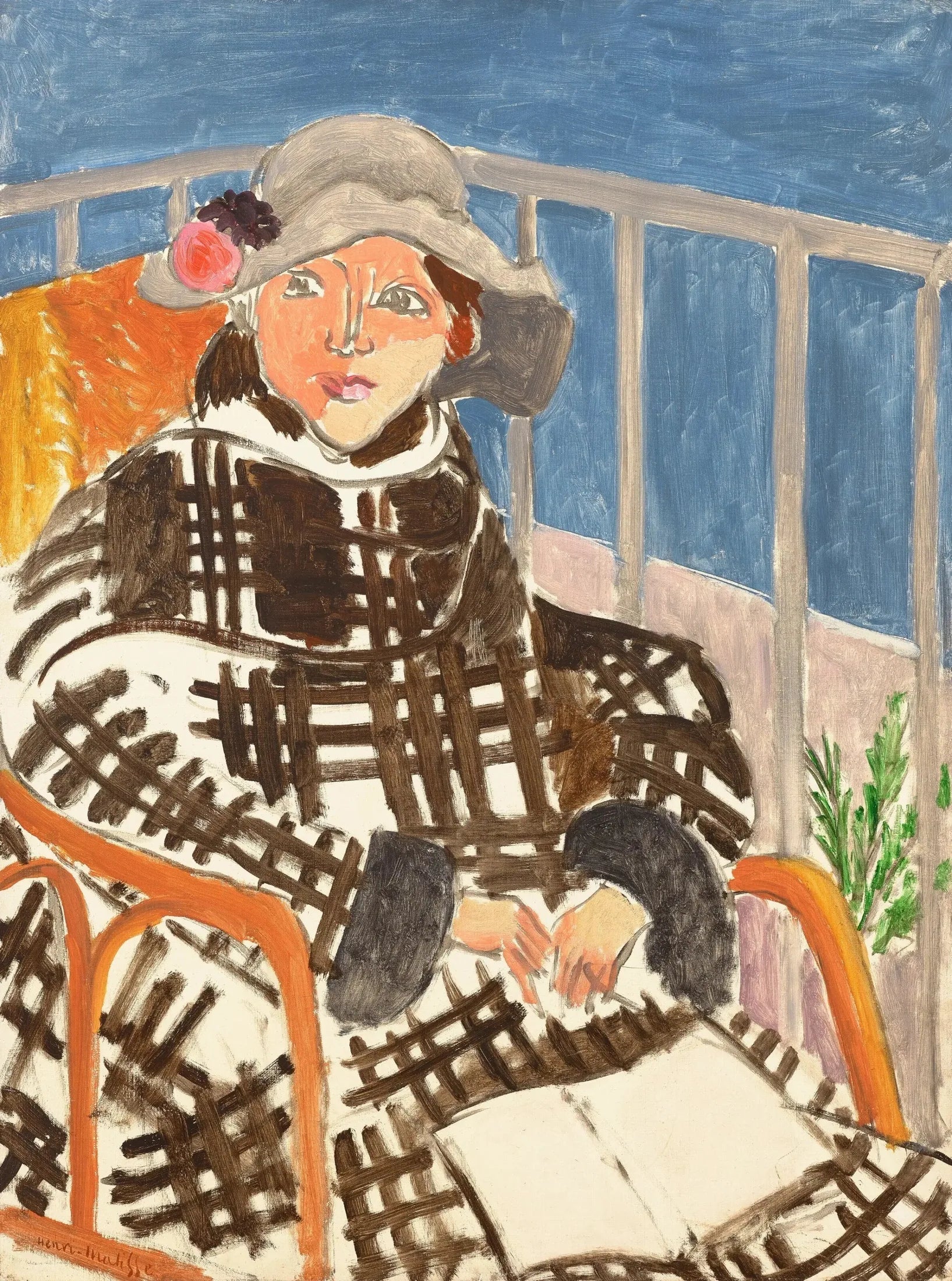 Portrait de Mademoiselle Matisse - Henri Matisse image 1 reproduction de peinture à l’huile