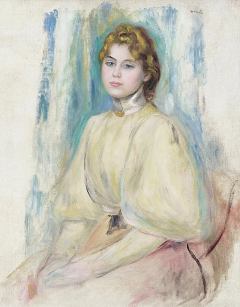 Retrato de Mademoiselle Yvonne Lerolle - Pierre-Auguste Renoir