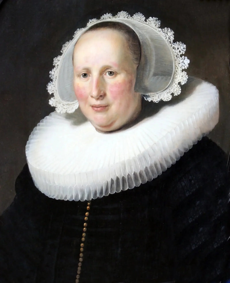 Retrato de Maertgen van Bilderbeecq, esposa de Willem Burggraeff - Rembrandt