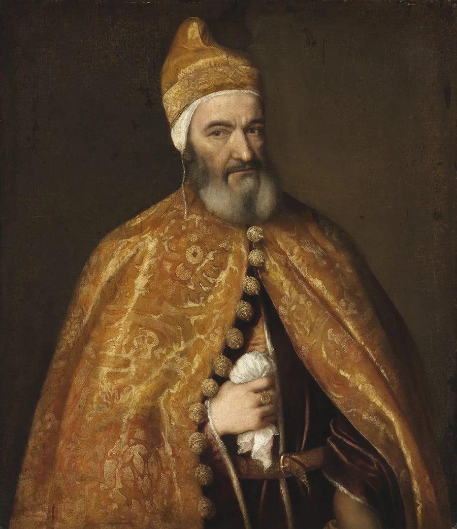 Retrato de Marcantonio Trevisan, Doge de Veneza - Tiziano